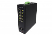 PoE Коммутатор промышленный, Гигабитный, с креплением на DiN рейку, 8PoE + 2SFP, CO-PF-8GP2SFP-P509, ComOnyx