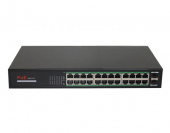 PoE Коммутатор Гигабитный, 24 PoE + 2 SFP, CO-SWP24GFv2, ComOnyx